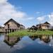 The people of Inle Lake are predominantly Intha. They live in numerous small villages along the lake's shores, and on the lake itself in simple houses of wood and woven bamboo on stilts.
