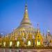 In common with other ancient pagodas, the great golden dome has been rebuilt many times. Its current form dates back to 1769. The stupa is gold-plated and its pinnacle is studded with diamonds and other precious gems.