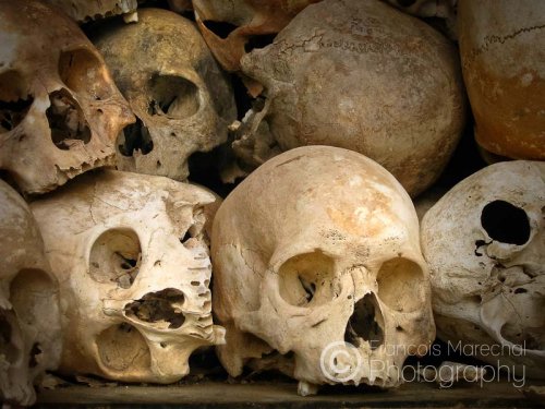 Choeung Ek, 17 km south of Phnom Penh, is the best-known of the sites known as The Killing Fields, where the Khmer Rouge regime executed the S-21 prison inmates. In four years, the Khmer Rouge regime killed approximately two million people, about one-third of the population.