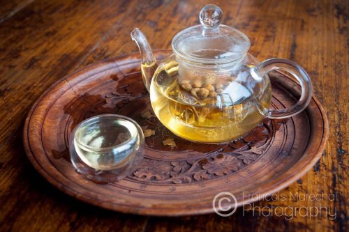 A fruity infusion savored late in the afternoon in a small local tea house.